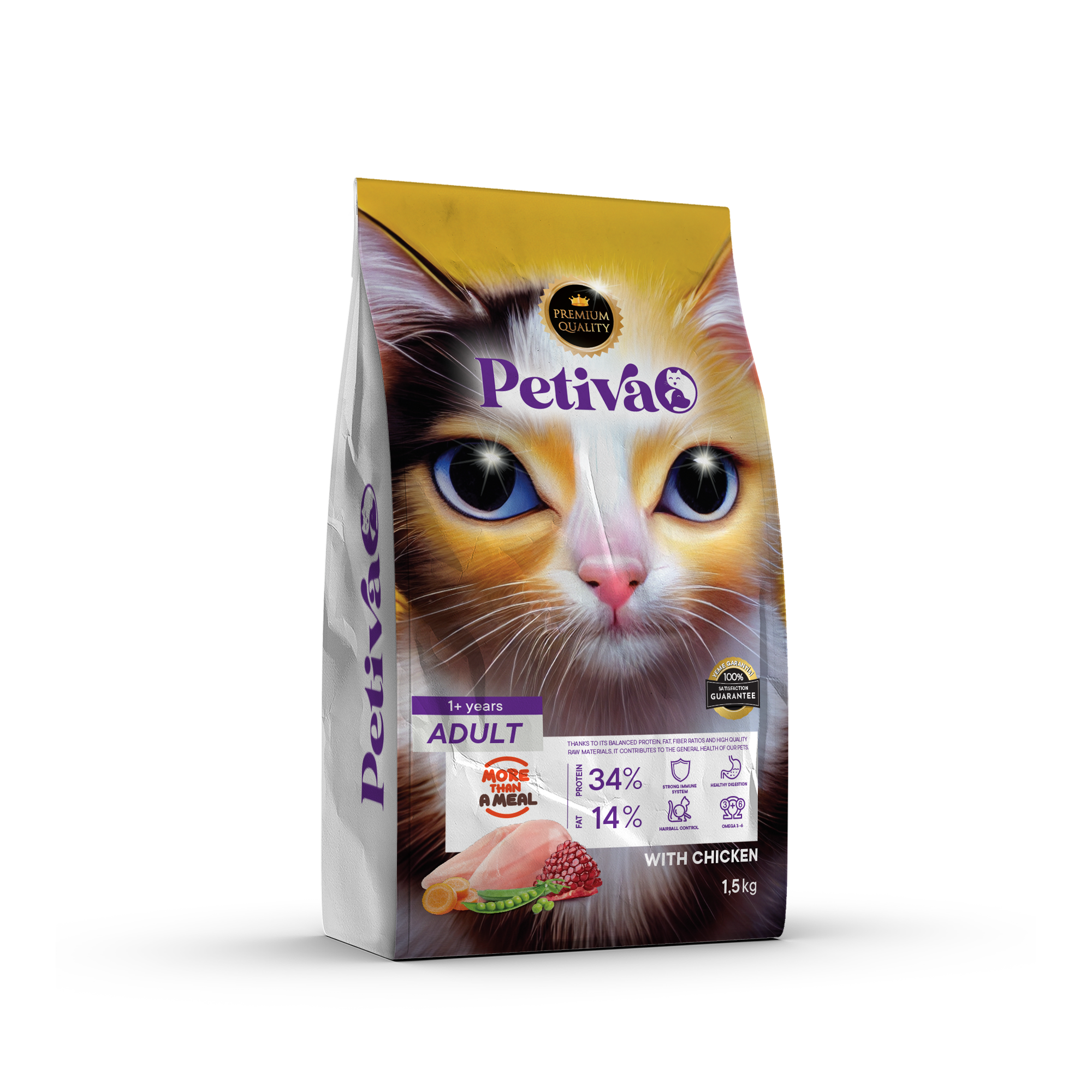 ADULT CATS WITH CHICKEN